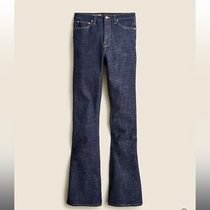 j. crew - skinny flare jean in rinse wash high rise denim 30 Tall